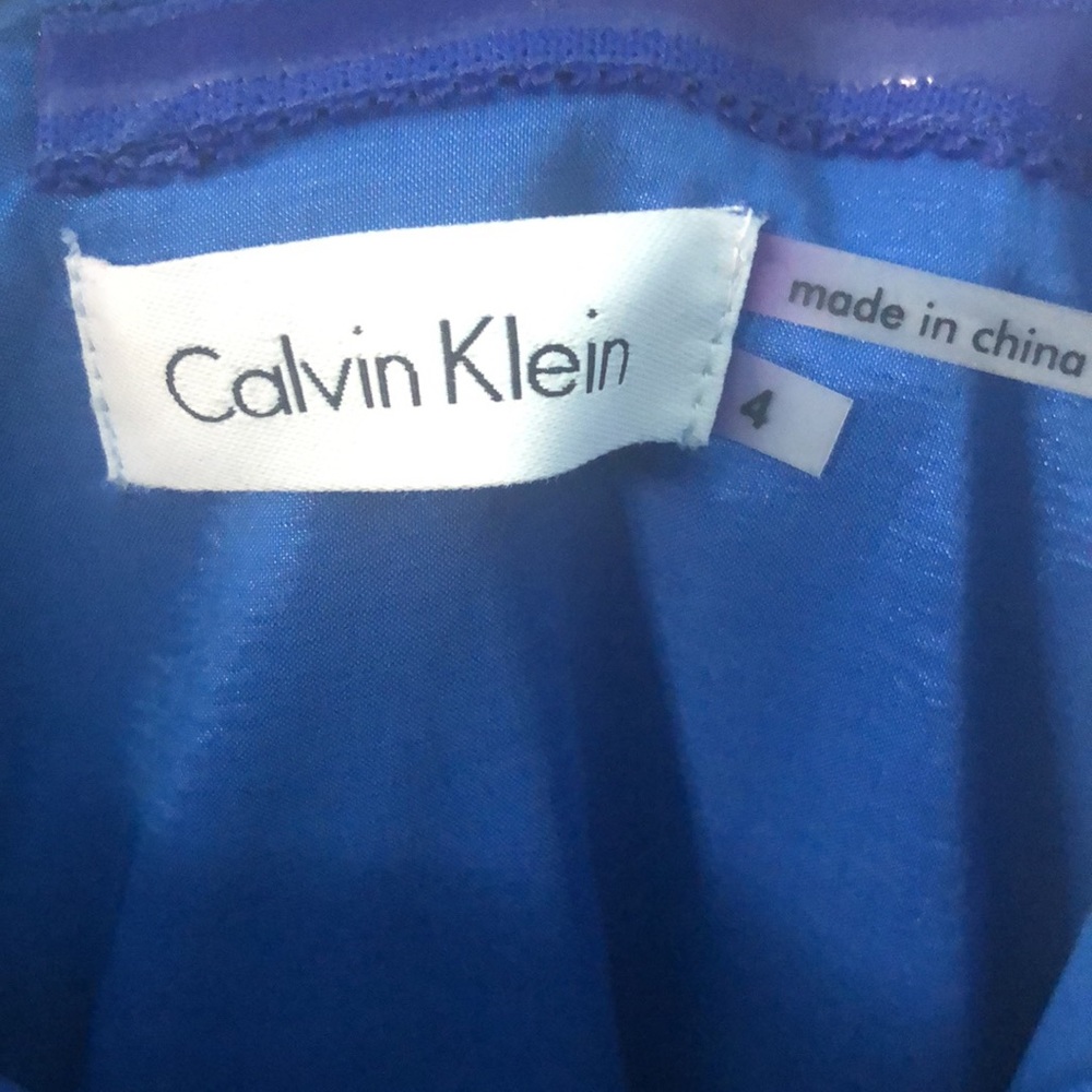 Calvin Klein Royal Blue Strapless Cocktail Dress - Picture 6 of 6